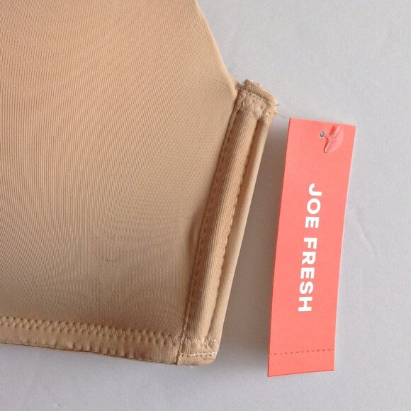 NWT Joe Fresh Women's Wireless Bra Size 38B Nude Skin Tone - Picture 4 of 4